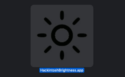 黑苹果屏幕亮度调节工具 HackintoshBrightness.app