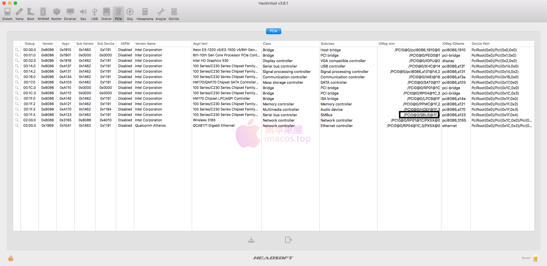 macOS黑苹果识别修复SMBus 控制器设备（适用OpenCore - Clover）