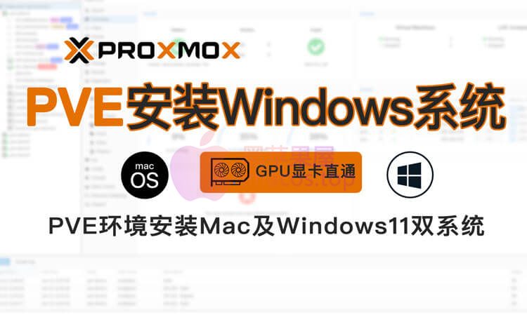 PVE（Proxmox VE）安装Windows 11虚拟机直通独立显卡，一台电脑上同时运行Macos及windows双系统