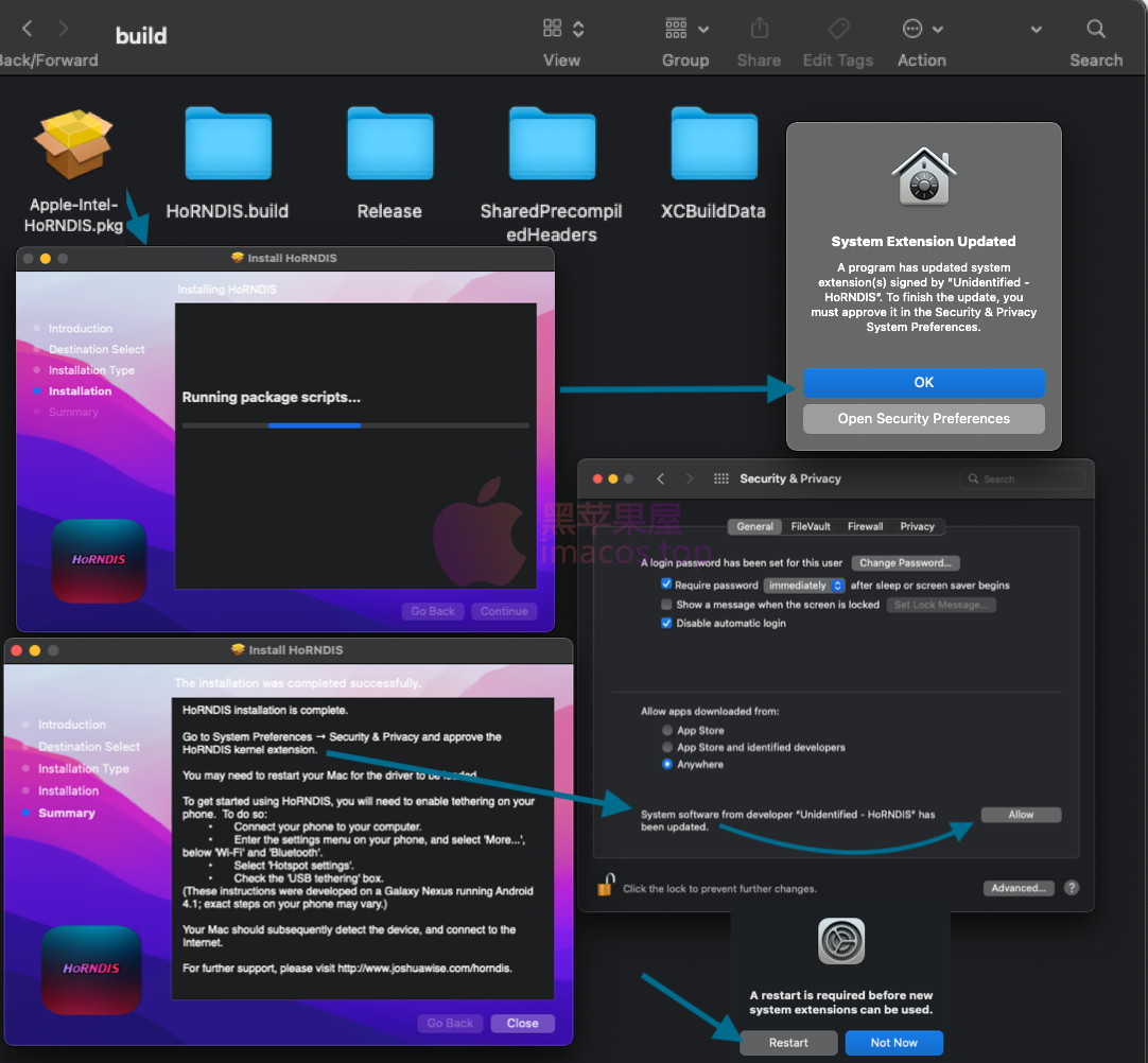 HoRNDIS.kext-适用于Apple M1 和 Apple Intel macOS Monterey 12 及 Big Sur 11 的 ...