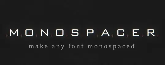 Monospacer for Mac v1.2.4 fix 单间距
