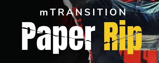 motionVFX mTransition Paper Rip for Mac  动态特效转场撕纸