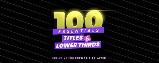 LenoFX 100 Essential Titles & Lower Thirds for Mac  个必备标题和字幕条
