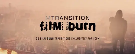 motionVFX mTransition Film Burn for Mac  动态特效转场电影燃烧