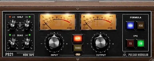 Pulsar Modular P821 MDN Tape for Mac v1.5.0 模拟经典磁带机，提供丰富磁带效果和精确控制