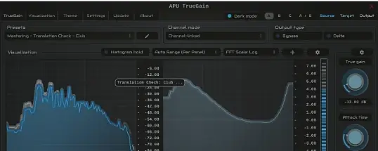 APU Software APU Loudness TrueGain for Mac v5.7.4 解决混音音调随音量变化问题的插件